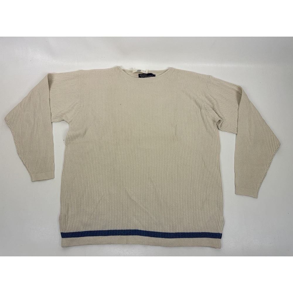 Polo‎ Ralph Lauren Silk Sweater Ribbed Crew Neck Men's Size L